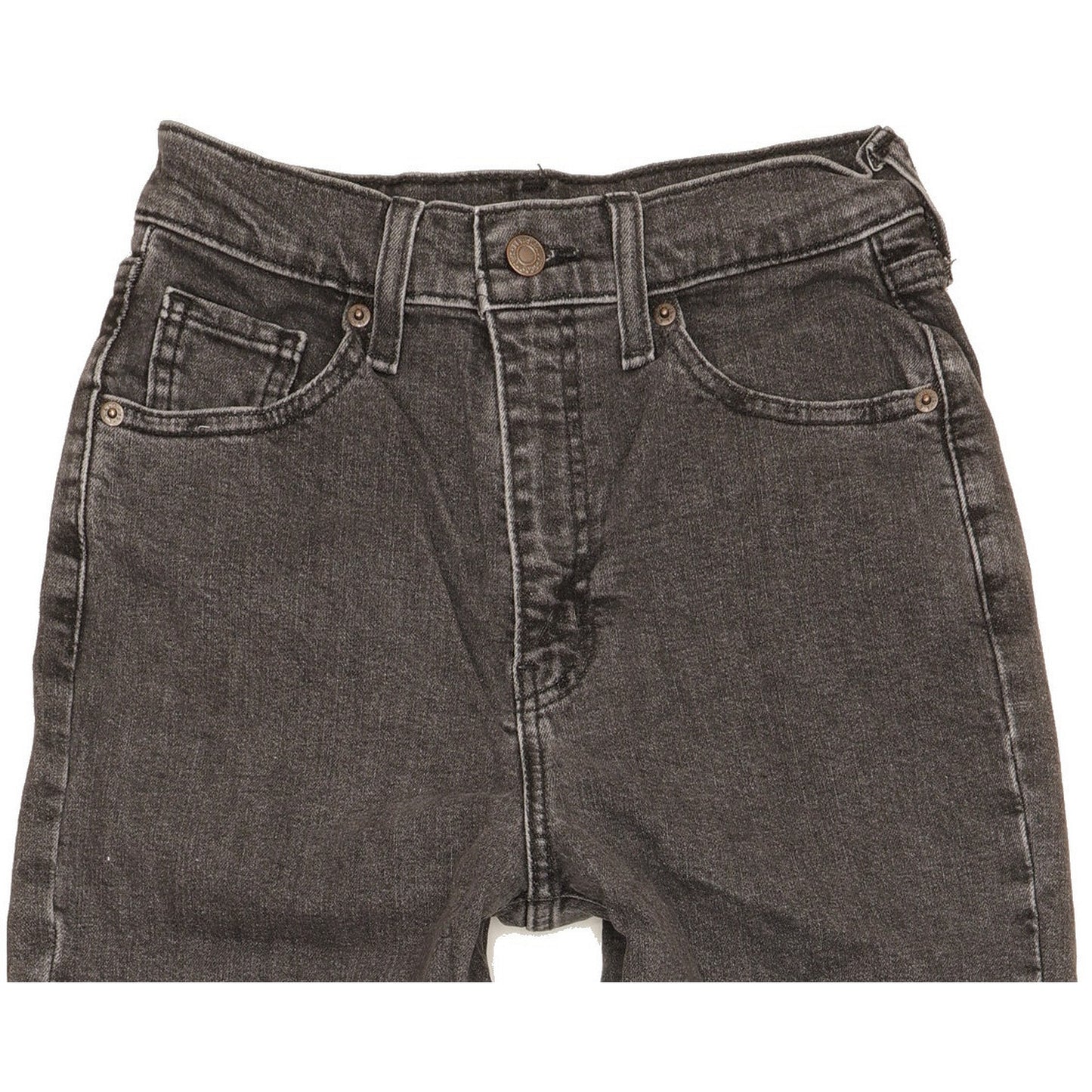 Levi's Grey Tapered Relaxed Mom Stretch Jeans High Waisted W26 L29