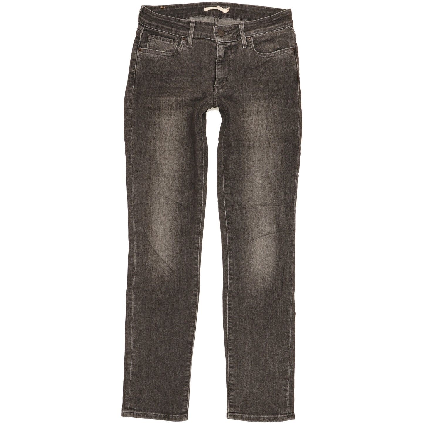 Levi's 712 Women Black Straight Slim Stretch Jeans W26 L30