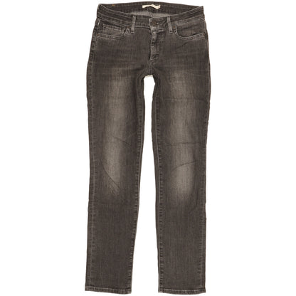 Levi's 712 Women Black Straight Slim Stretch Jeans W26 L30