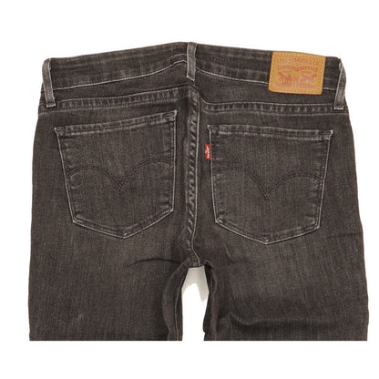 Levi's 712 Women Black Straight Slim Stretch Jeans W26 L30