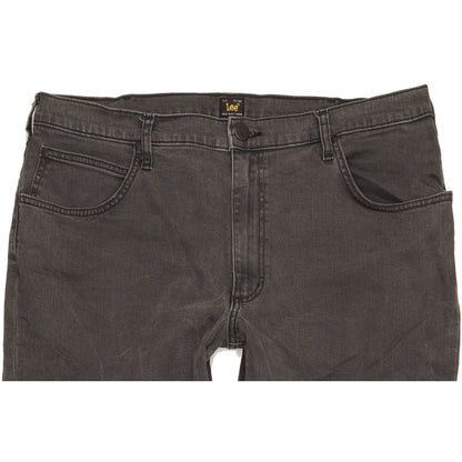 Lee Men Grey Straight Regular Jeans W38 L34
