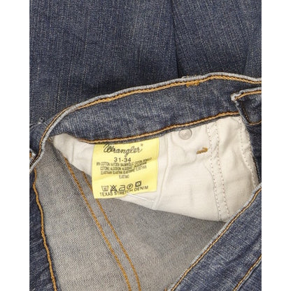 Wrangler Texas Men Blue Straight Regular Stretch Jeans W31 L34