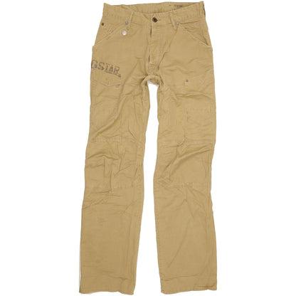 G-Star General 5620 Men Beige Straight Loose Jeans W33 L35
