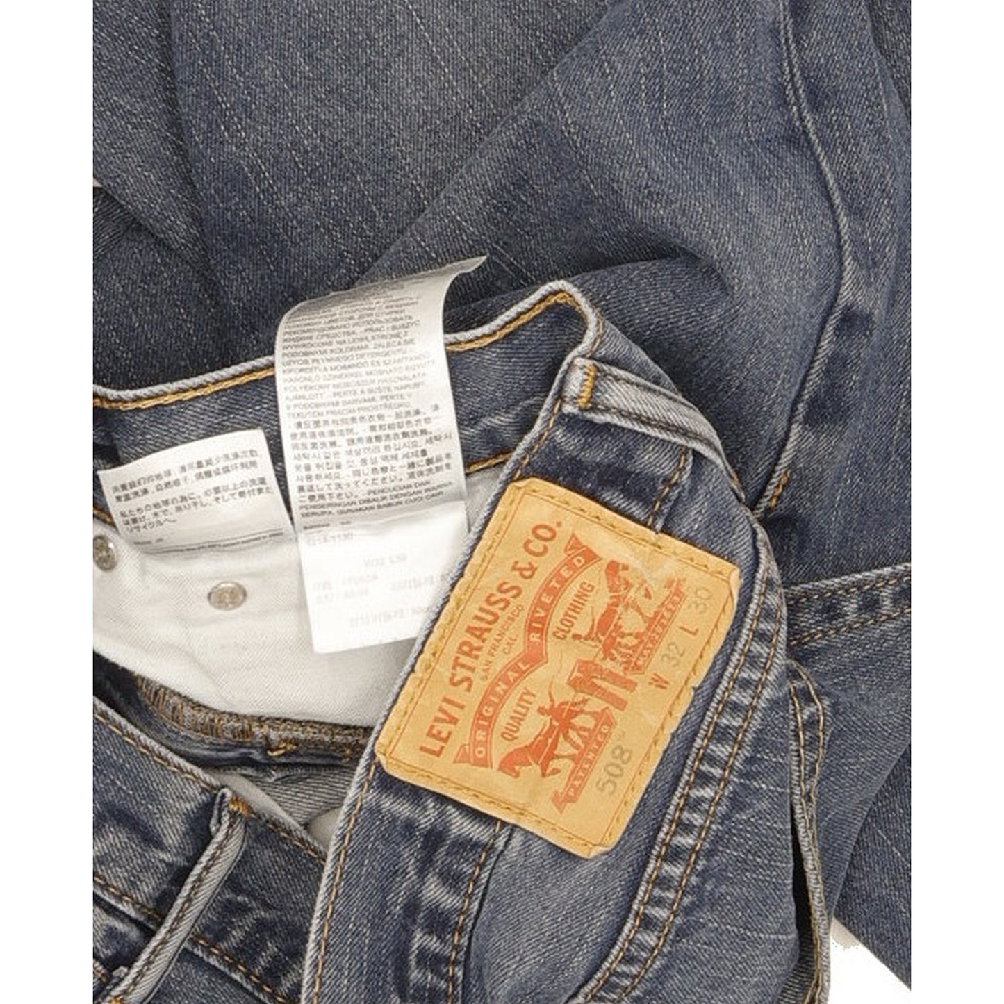 Levi's 508 Men Blue Straight Slim Jeans W32 L29