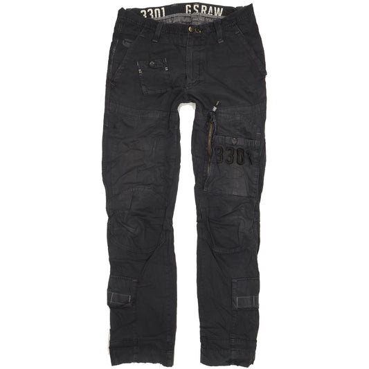 G-Star Mig PT Men Black Tapered Slim Jeans W32 L32