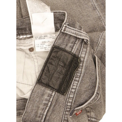 Levi's 519 Men Grey Skinny Slim Stretch Jeans W32 L33