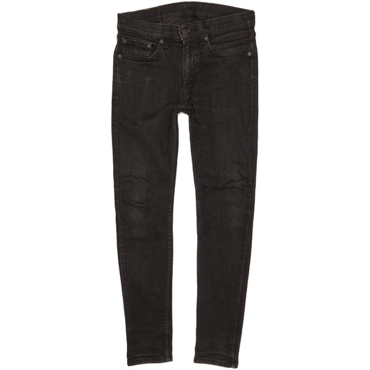 Levi's 519 Hi-Ball Men Black Skinny Slim Stretch Jeans W31 L29