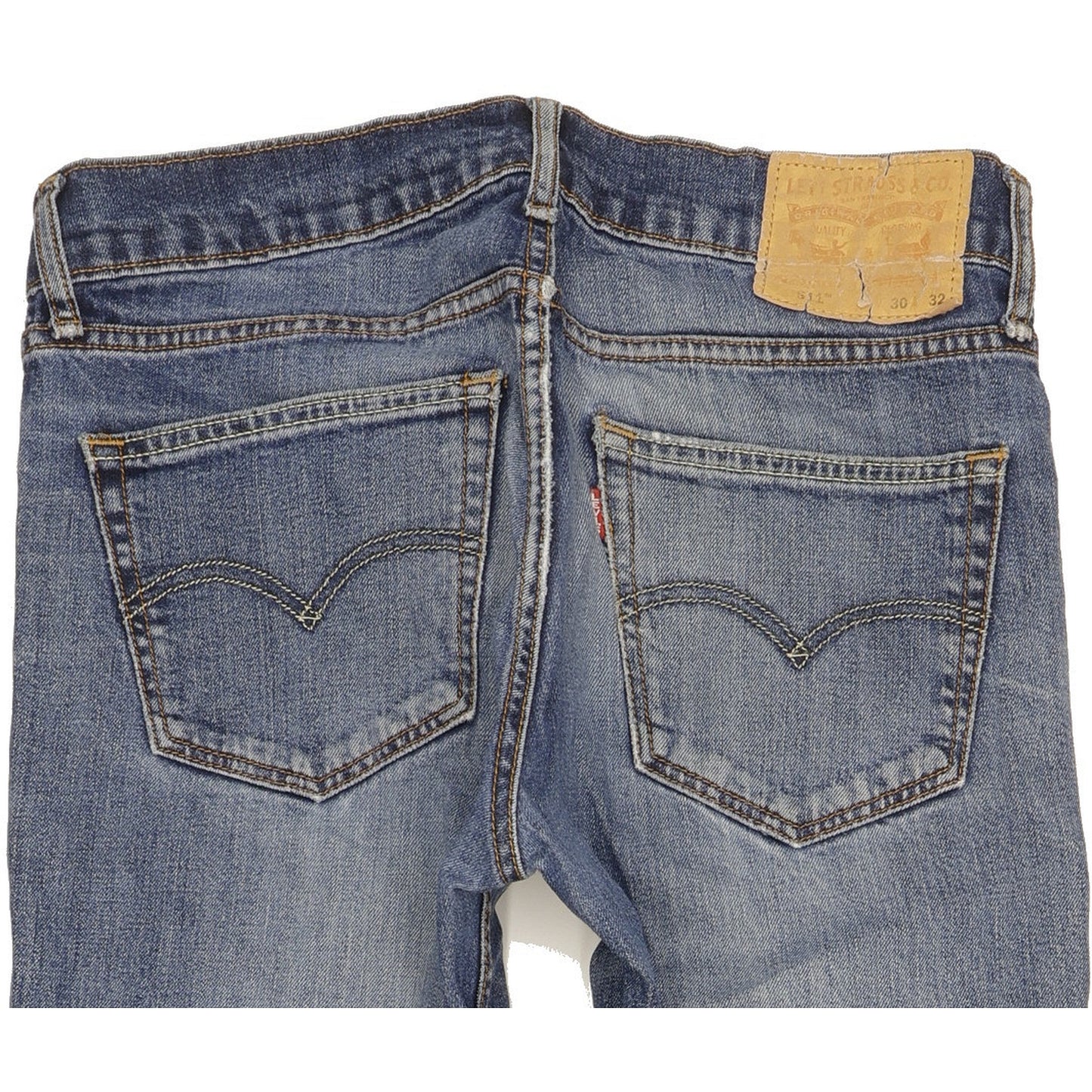 Levi's 511 Men Blue Straight Slim Stretch Jeans W30 L32