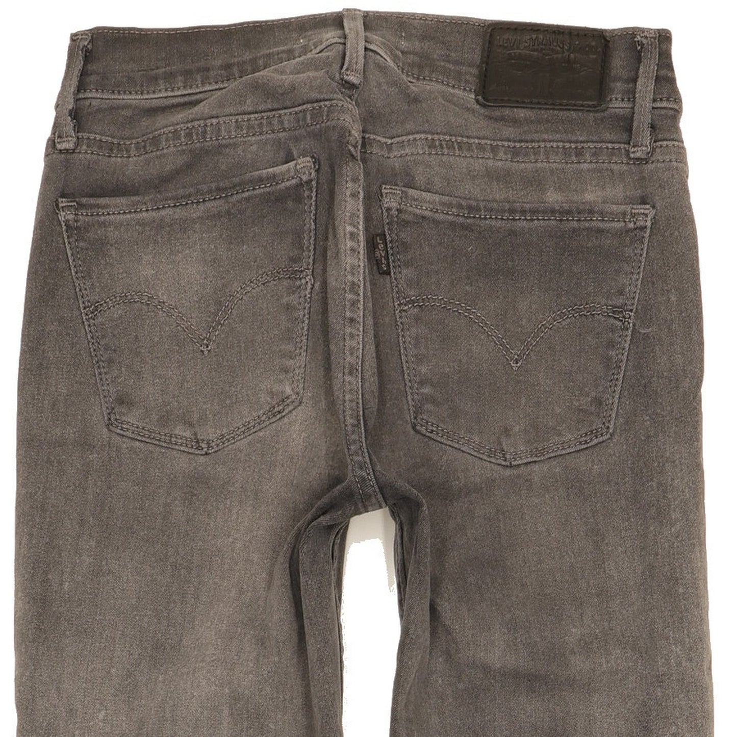 Levi's 710 Super Women Grey Skinny Slim Stretch Jeans W25 L30