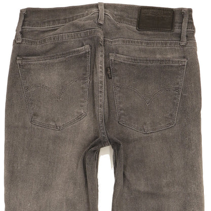Levi's 710 Super Women Grey Skinny Slim Stretch Jeans W25 L30