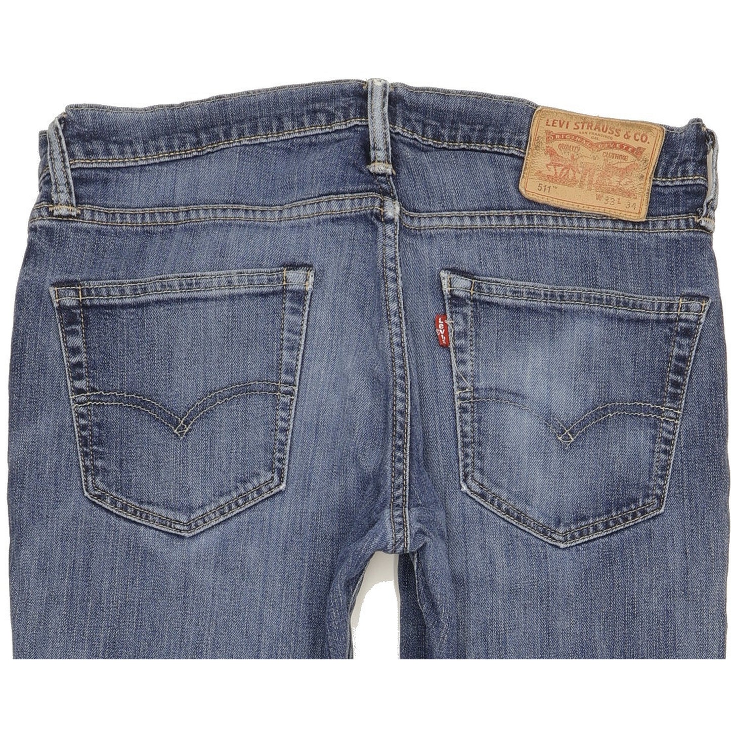 Levi's 511 Men Blue Straight Slim Stretch Jeans W33 L32