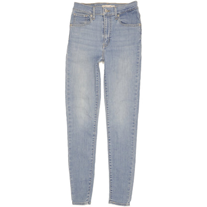 Levi's Mile Blue Skinny Slim Stretch Jeans High Waisted W28 L29