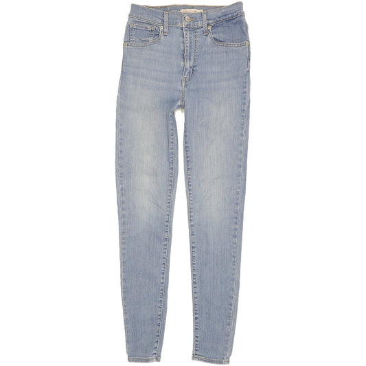Levi's Mile Blue Skinny Slim Stretch Jeans High Waisted W28 L29