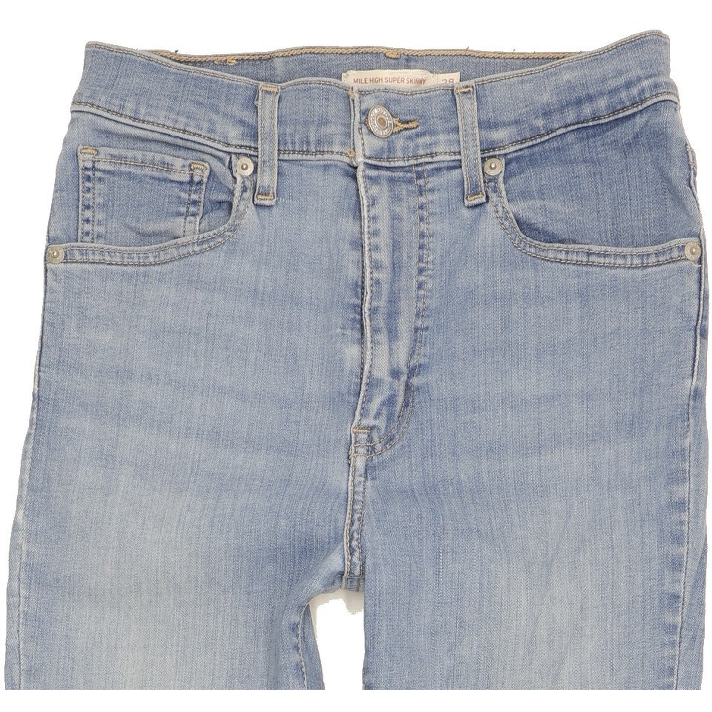 Levi's Mile Blue Skinny Slim Stretch Jeans High Waisted W28 L29