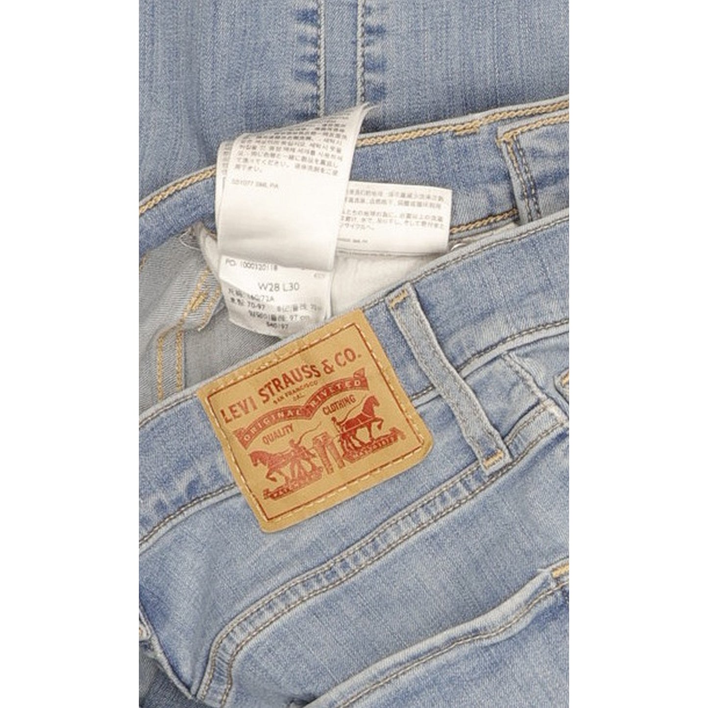 Levi's Mile Blue Skinny Slim Stretch Jeans High Waisted W28 L29