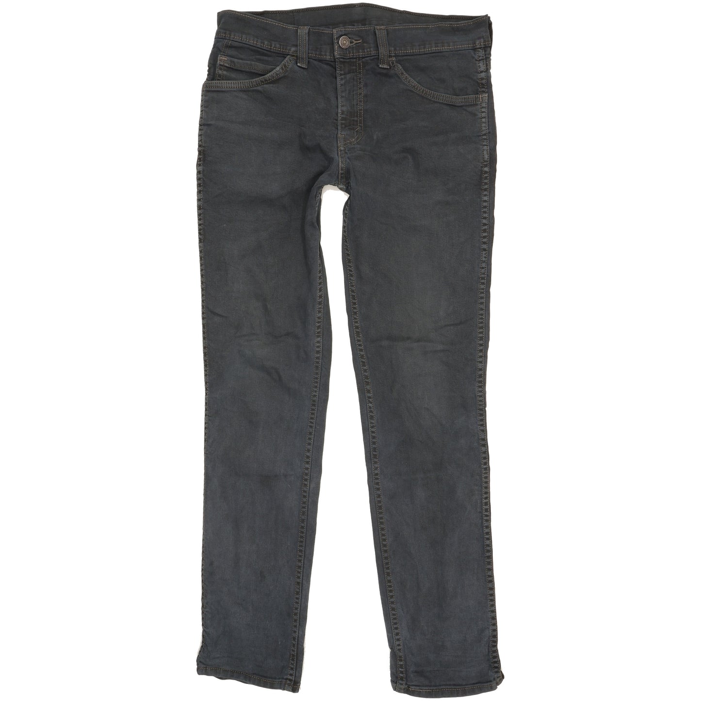 Levi's 511 Men Black Straight Slim Stretch Jeans W32 L31