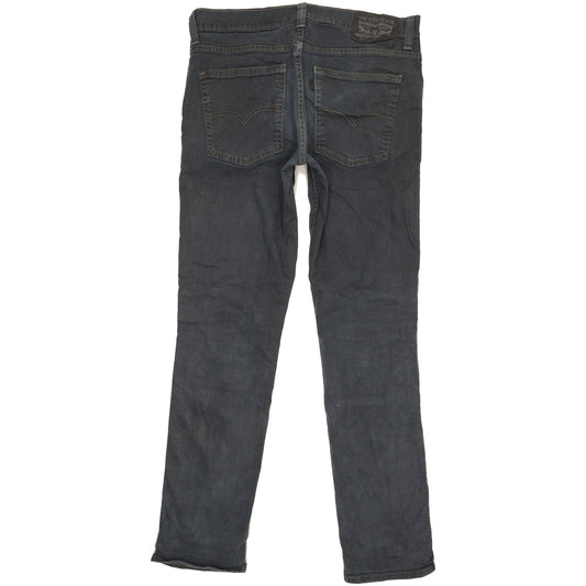 Levi's 511 Men Black Straight Slim Stretch Jeans W32 L31