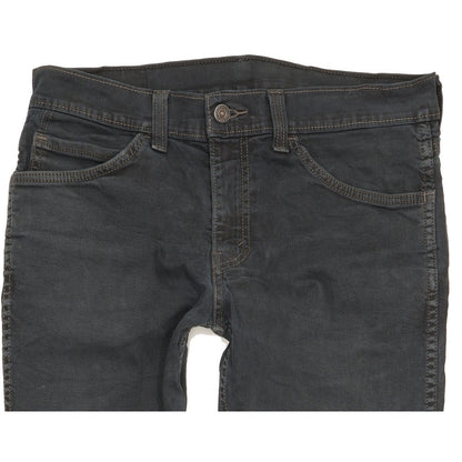 Levi's 511 Men Black Straight Slim Stretch Jeans W32 L31