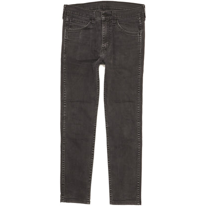 Levi's Men Black Straight Regular Stretch Jeans W30 L27