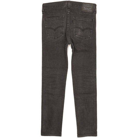 Levi's Men Black Straight Regular Stretch Jeans W30 L27