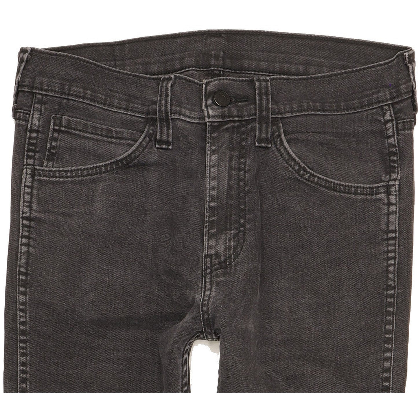 Levi's Men Black Straight Regular Stretch Jeans W30 L27
