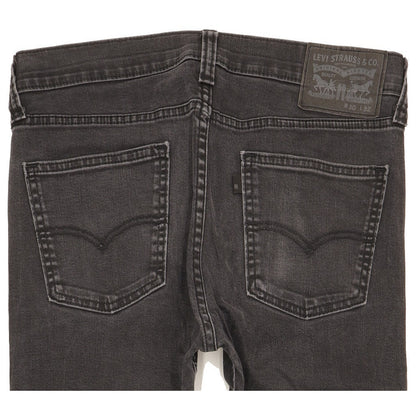 Levi's Men Black Straight Regular Stretch Jeans W30 L27