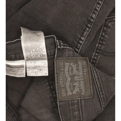 Levi's Men Black Straight Regular Stretch Jeans W30 L27