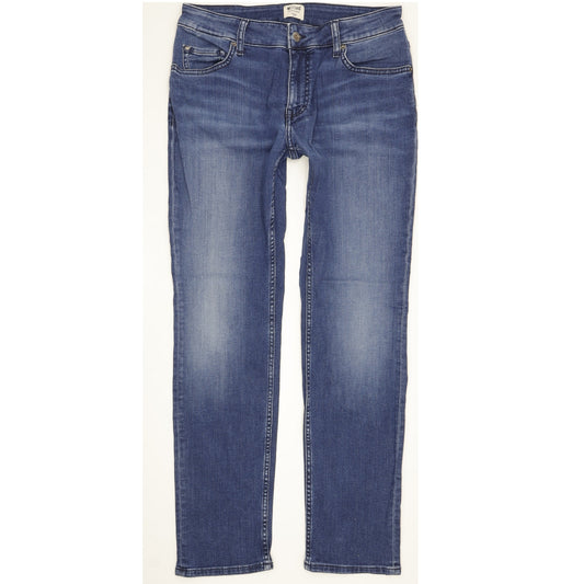 Mustang Sissy Women Blue Straight Slim Stretch Jeans W32 L30