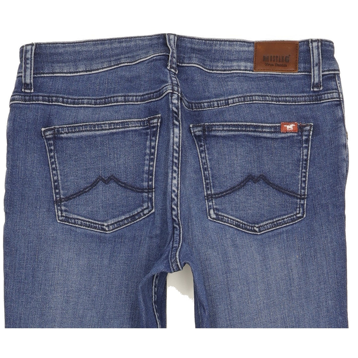 Mustang Sissy Women Blue Straight Slim Stretch Jeans W32 L30