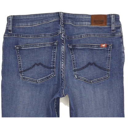 Mustang Sissy Women Blue Straight Slim Stretch Jeans W32 L30