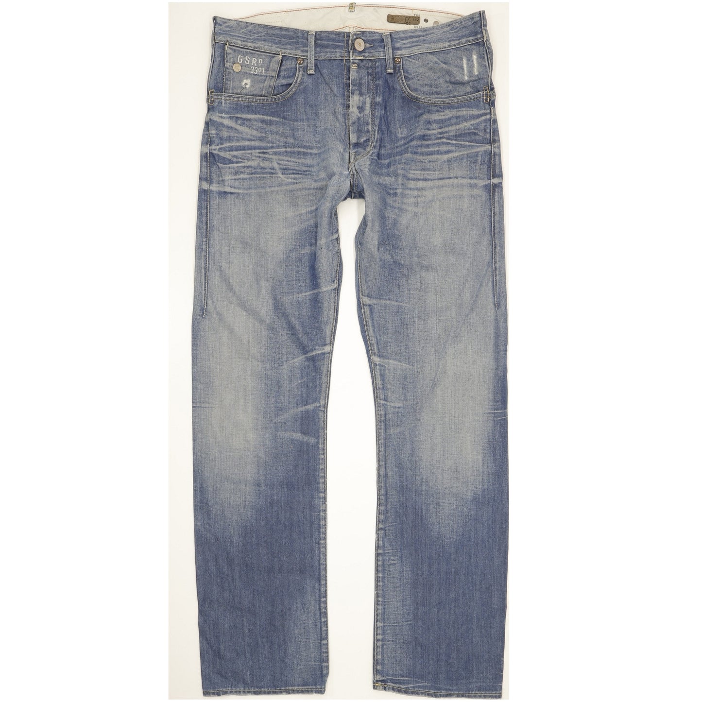 G-Star Men Blue Straight Regular Jeans W34 L33