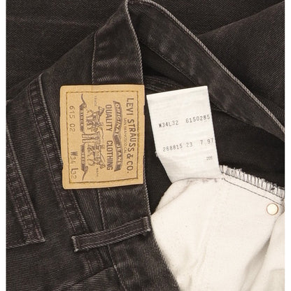 Levi's 615 Men Black Straight Regular Jeans W34 L31