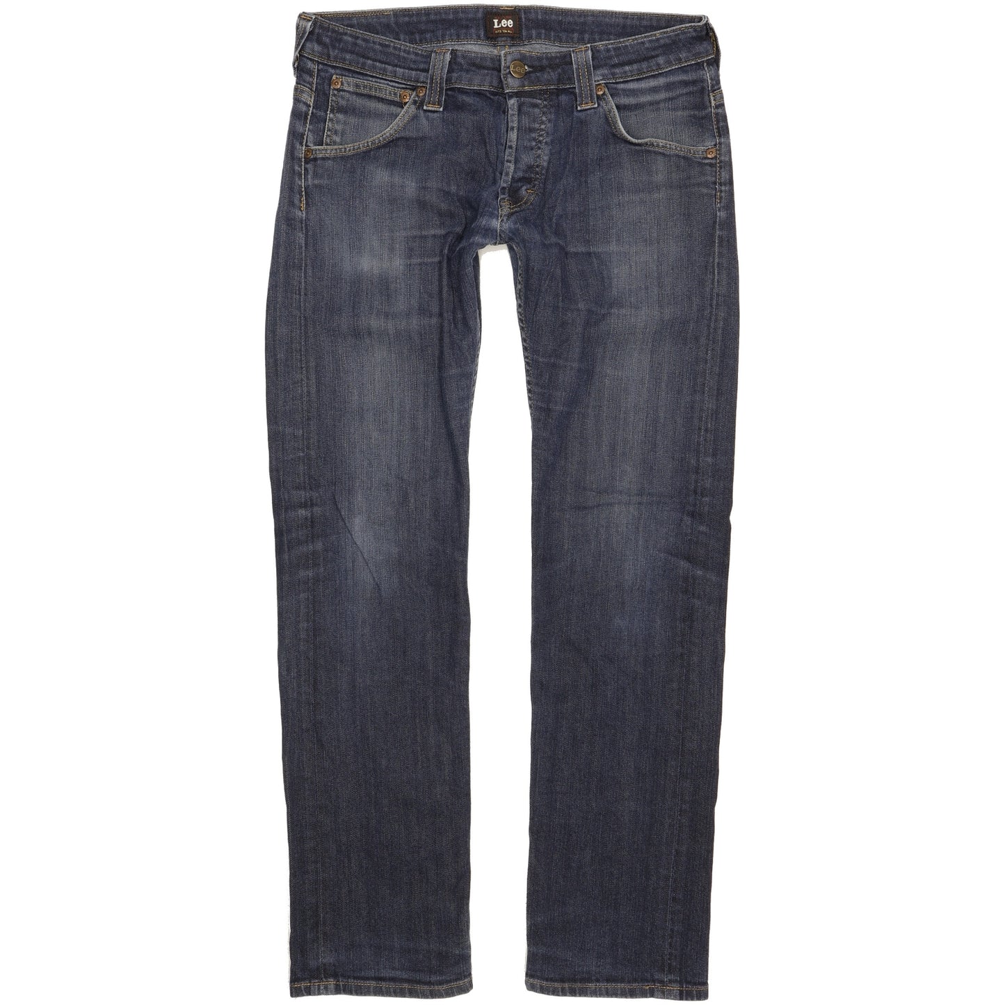 Lee Women Blue Straight Slim Stretch Jeans W31 L30
