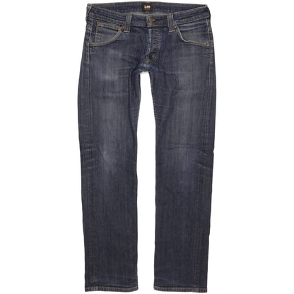 Lee Women Blue Straight Slim Stretch Jeans W31 L30
