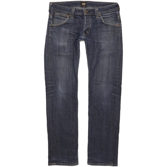 Lee Women Blue Straight Slim Stretch Jeans W31 L30