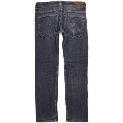 Lee Women Blue Straight Slim Stretch Jeans W31 L30