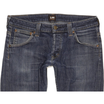 Lee Women Blue Straight Slim Stretch Jeans W31 L30