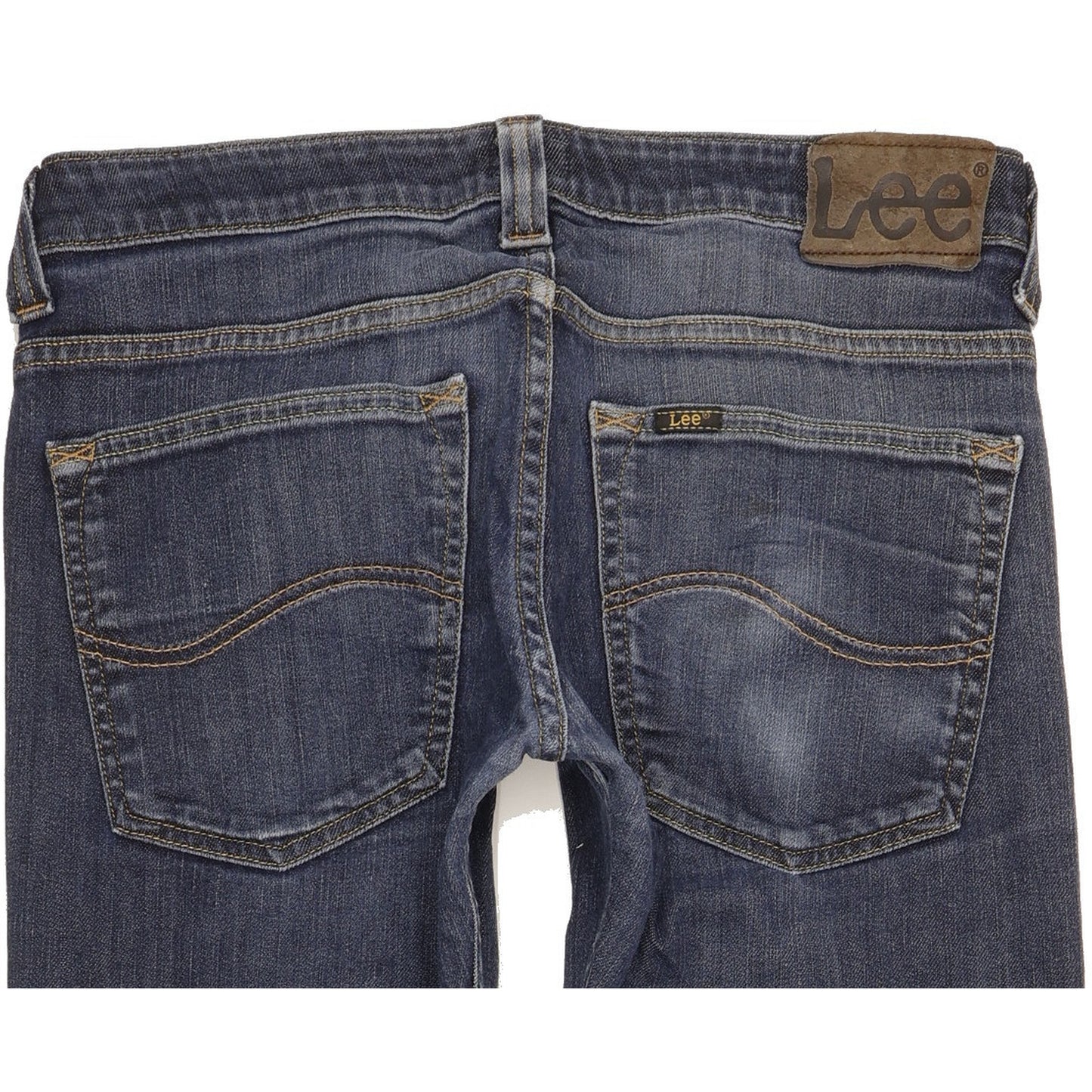 Lee Women Blue Straight Slim Stretch Jeans W31 L30