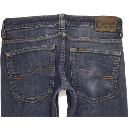 Lee Women Blue Straight Slim Stretch Jeans W31 L30