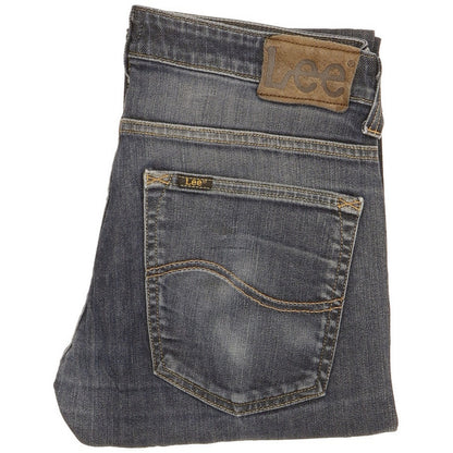 Lee Women Blue Straight Slim Stretch Jeans W31 L30