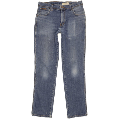 Wrangler Texas Men Blue Straight Regular Stretch Jeans W34 L31