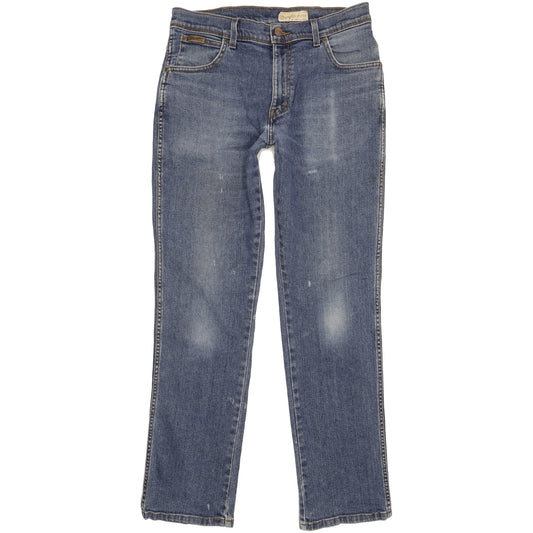 Wrangler Texas Men Blue Straight Regular Stretch Jeans W34 L31