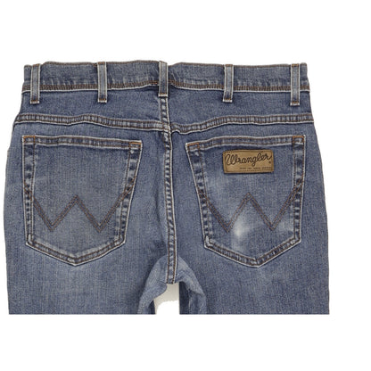 Wrangler Texas Men Blue Straight Regular Stretch Jeans W34 L31