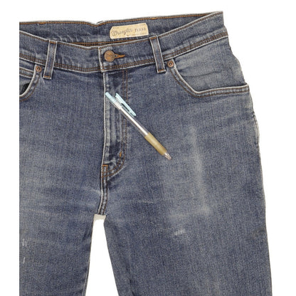 Wrangler Texas Men Blue Straight Regular Stretch Jeans W34 L31
