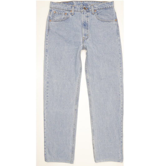 Levi's 505 Made in USA Blue Straight Regular Mom Jeans High Waisted W33 L30