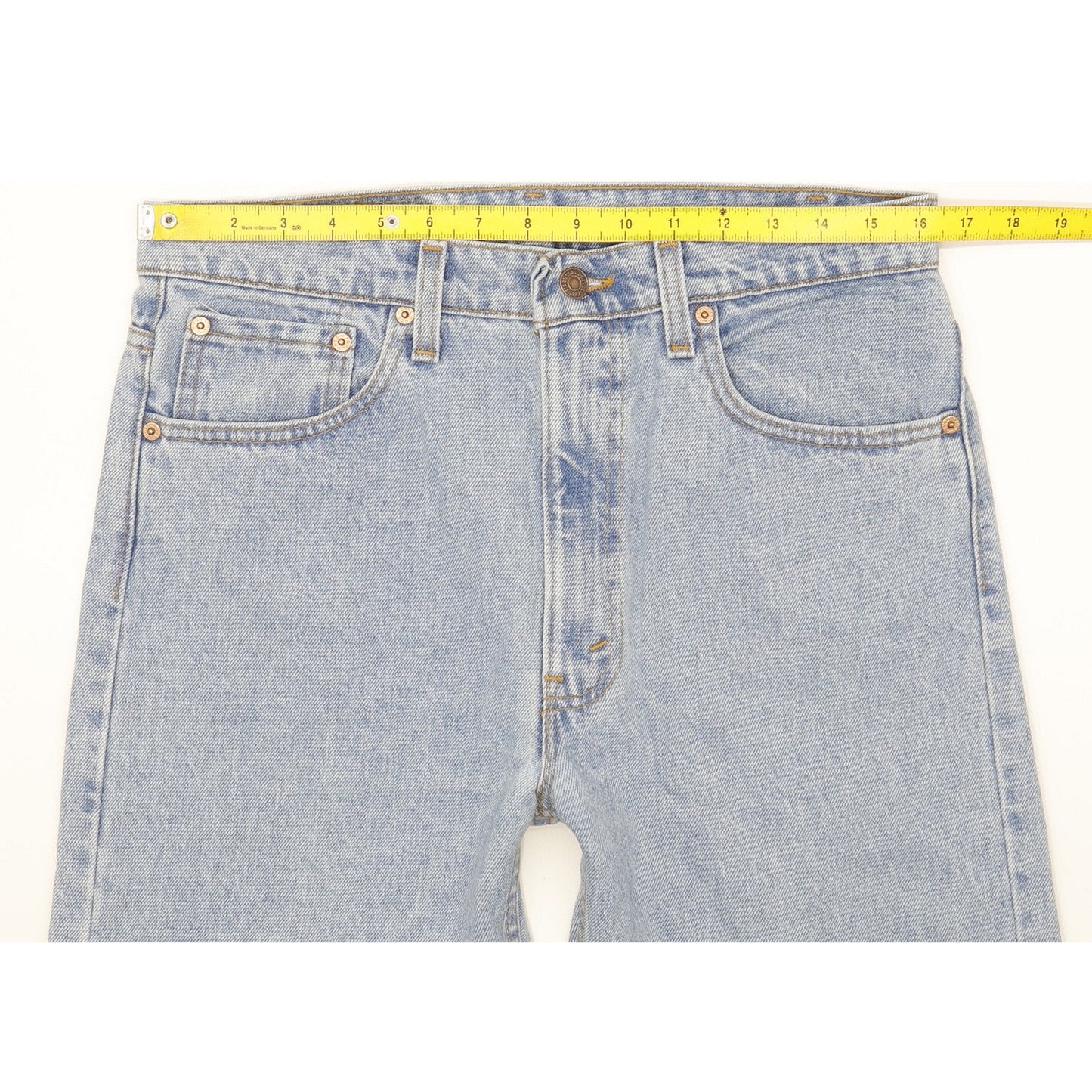 Levi's 505 Made in USA Blue Straight Regular Mom Jeans High Waisted W33 L30