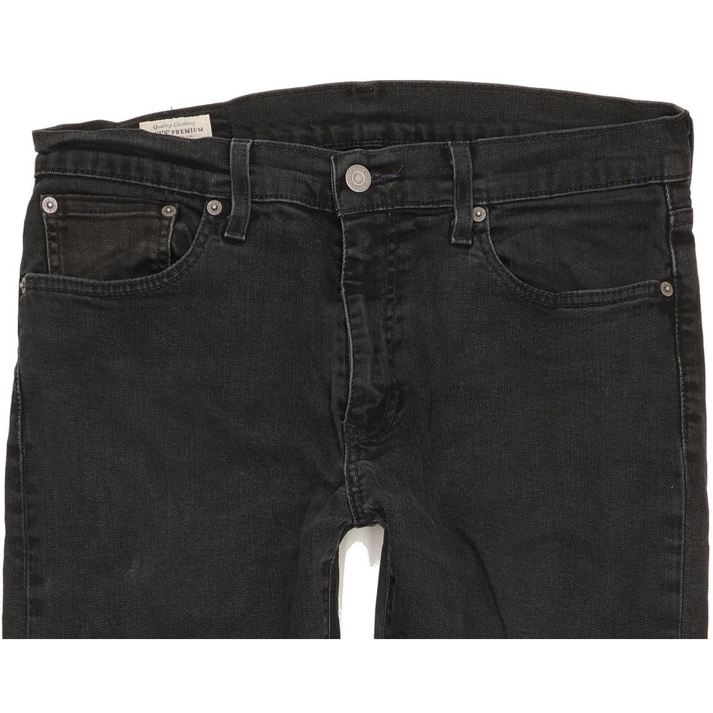 Levi's 512 Men Black Tapered Slim Stretch Jeans W32 L32
