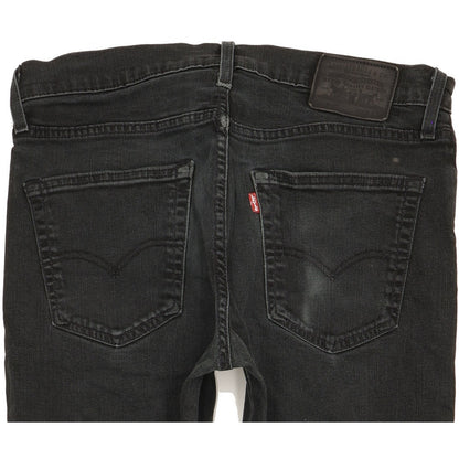 Levi's 512 Men Black Tapered Slim Stretch Jeans W32 L32