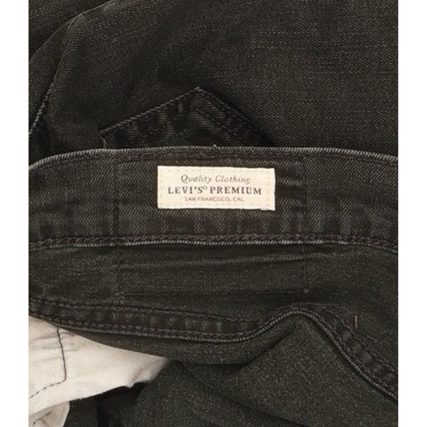 Levi's 512 Men Black Tapered Slim Stretch Jeans W32 L32