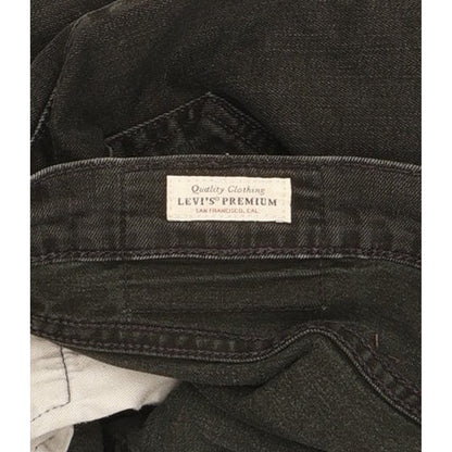 Levi's 512 Men Black Tapered Slim Stretch Jeans W32 L32